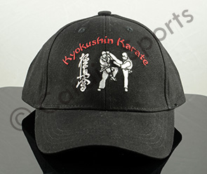 Kyokushin karate cap pet wit en zwart